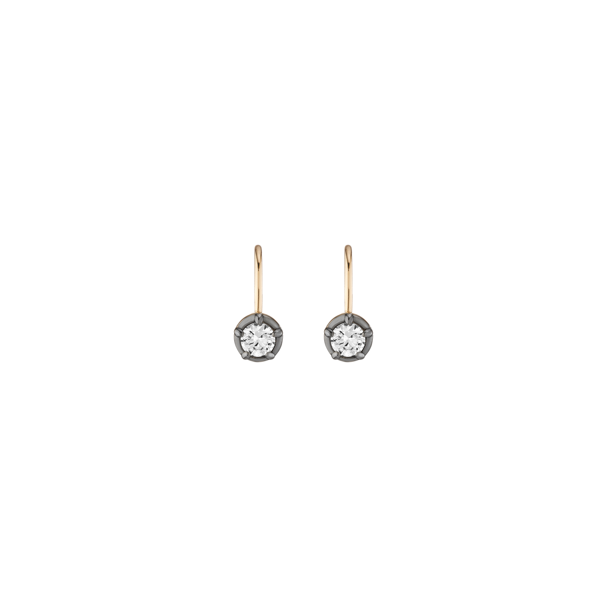 Black Rhodium Georgian Drop Earrings