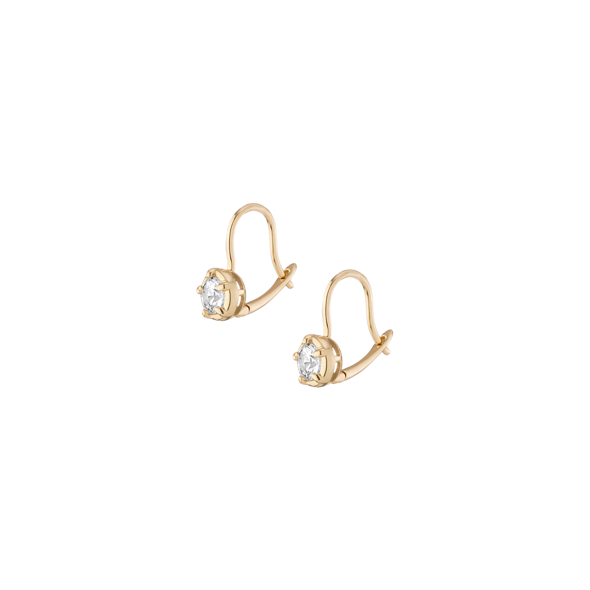 Lab Grown Diamond Georgian Drop Earrings