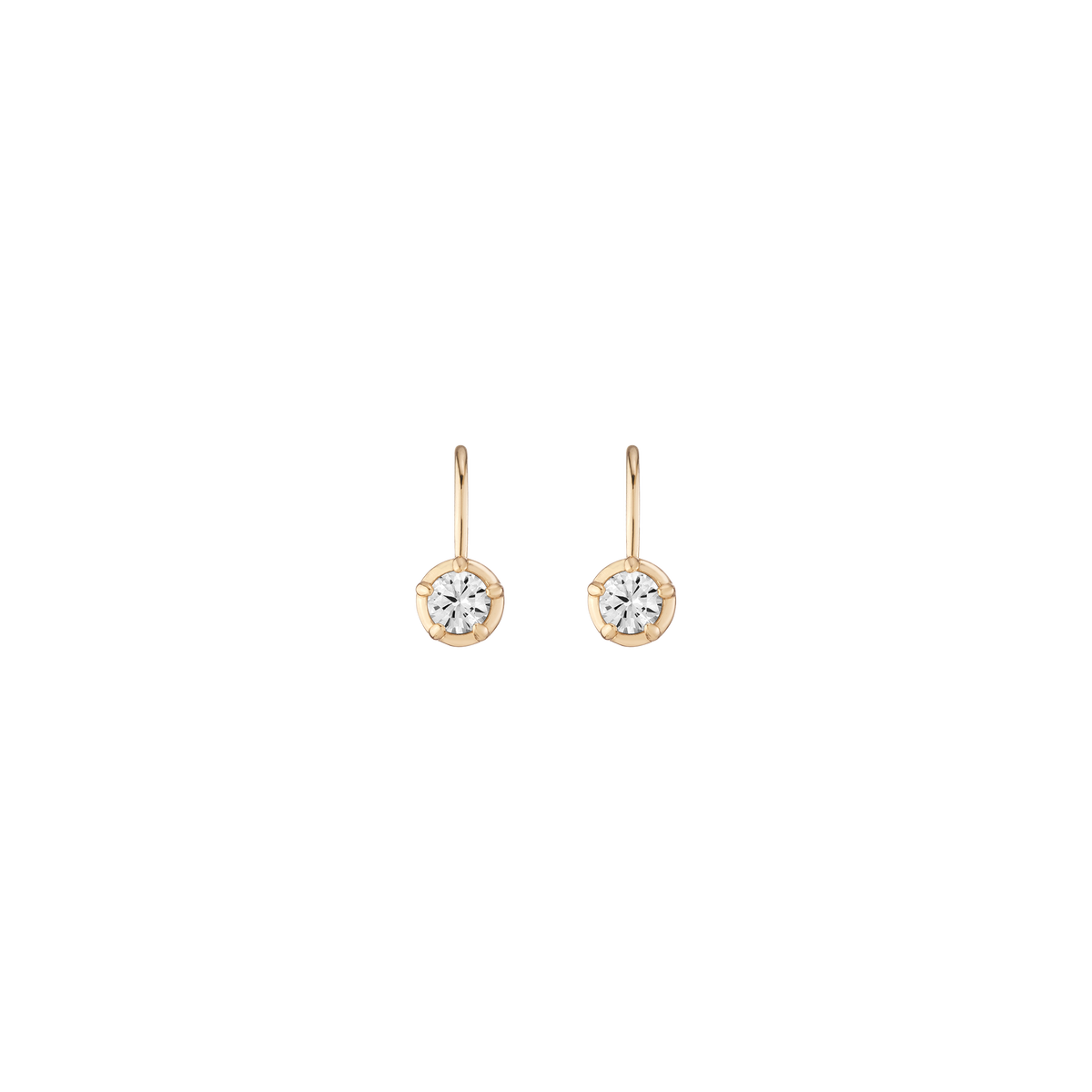 Lab Grown Diamond Georgian Drop Earrings