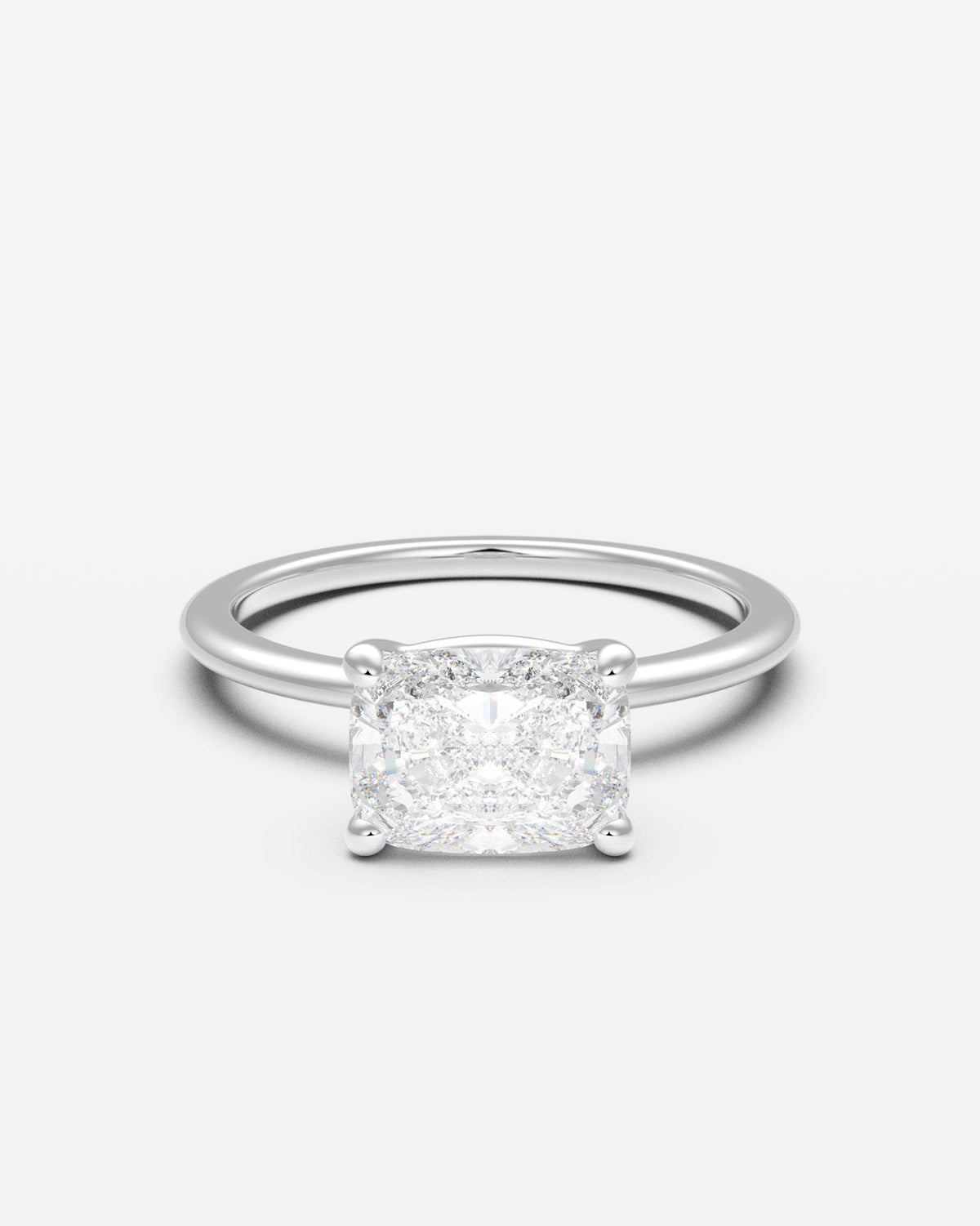The East West Solitaire — Elongated Cushion