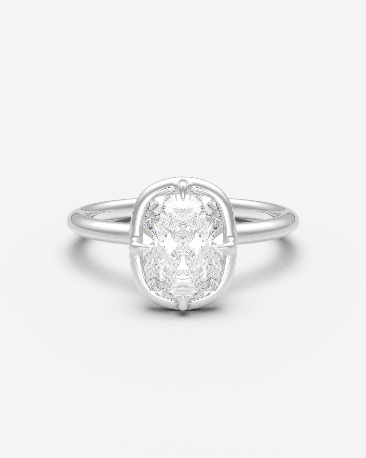 The Eclipse Solitaire — Elongated Cushion
