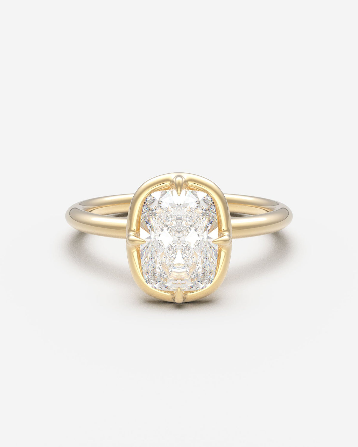 The Eclipse Solitaire — Elongated Cushion
