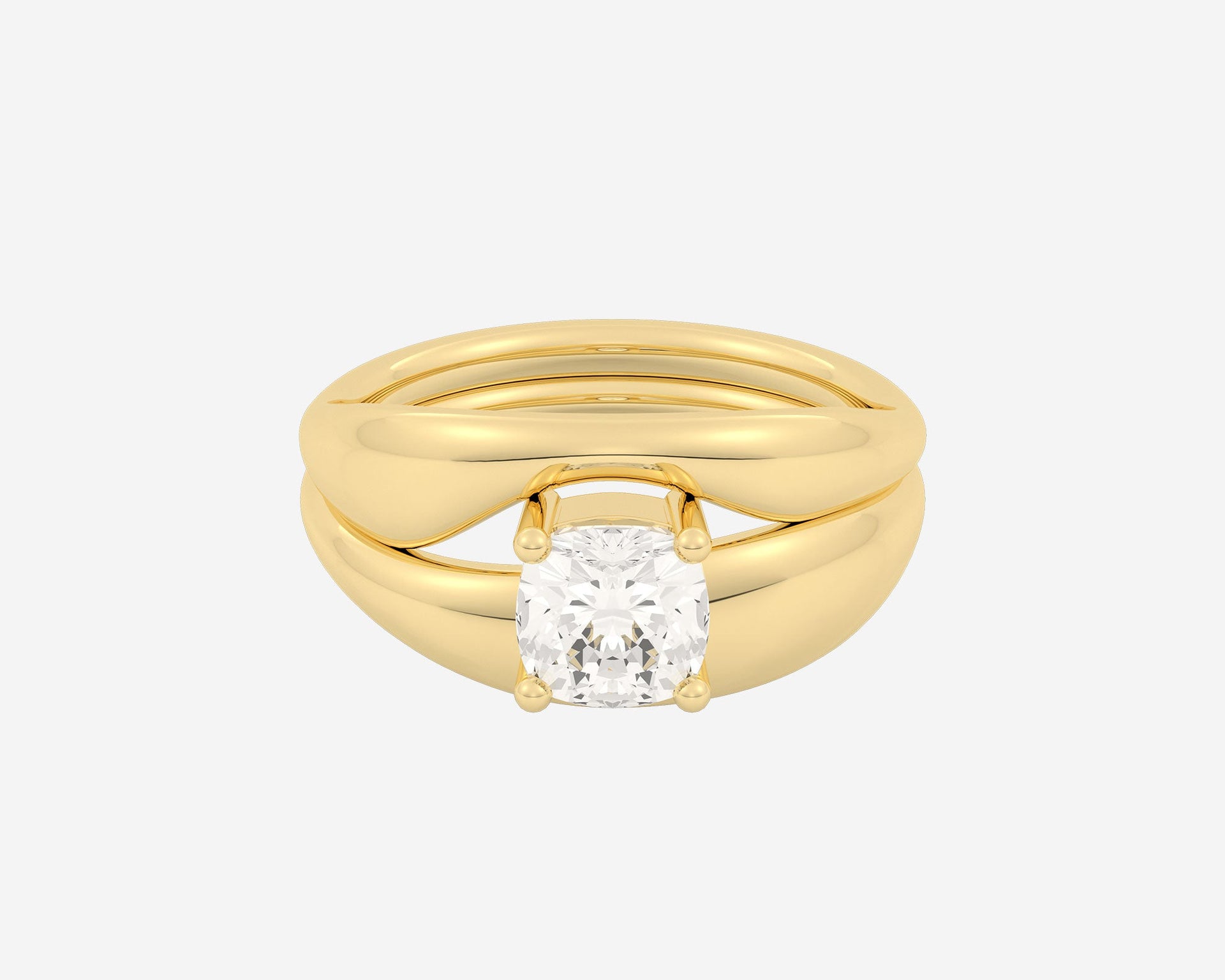 The Embrace Solitaire Set — Cushion