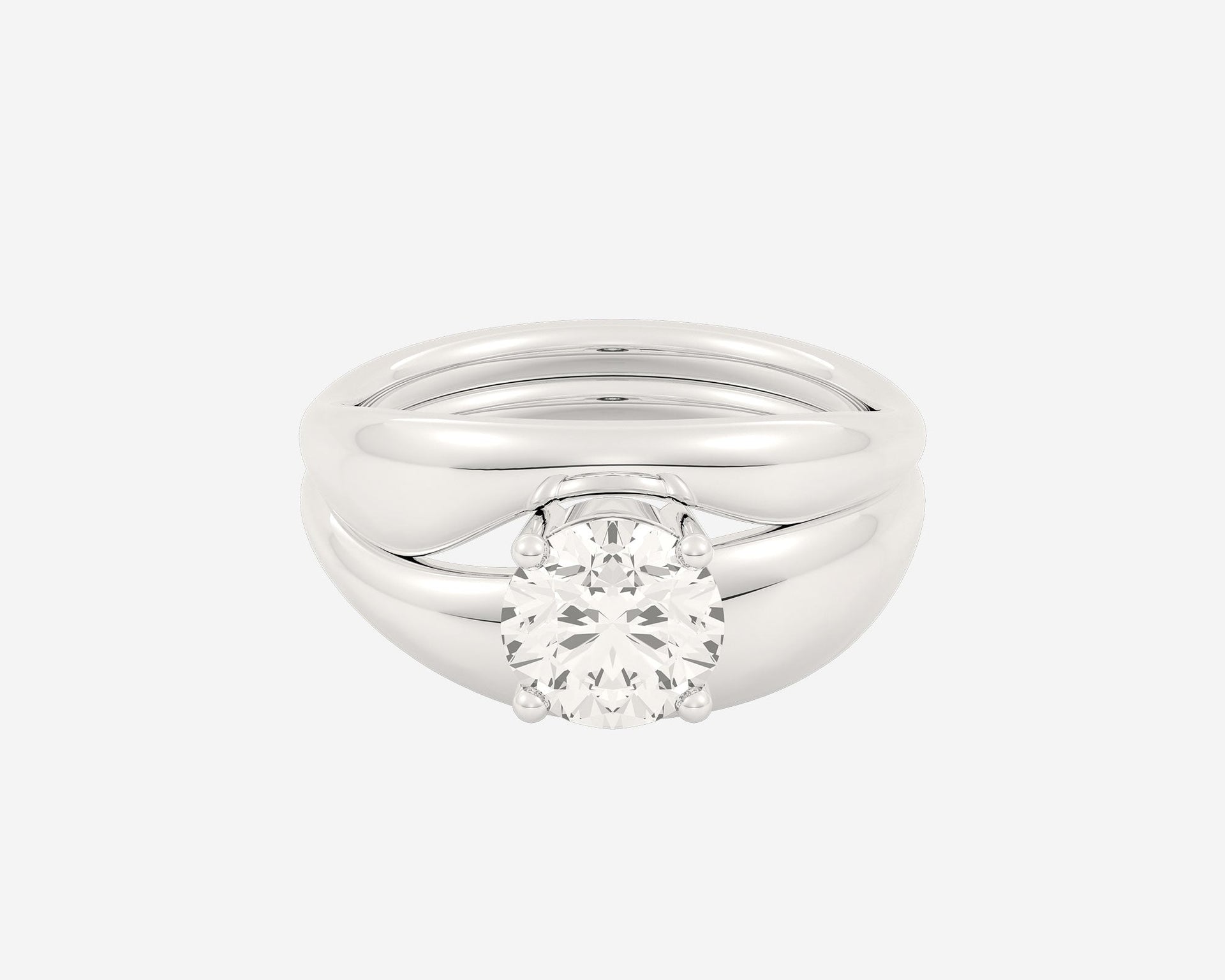 The Embrace Solitaire Set — Round