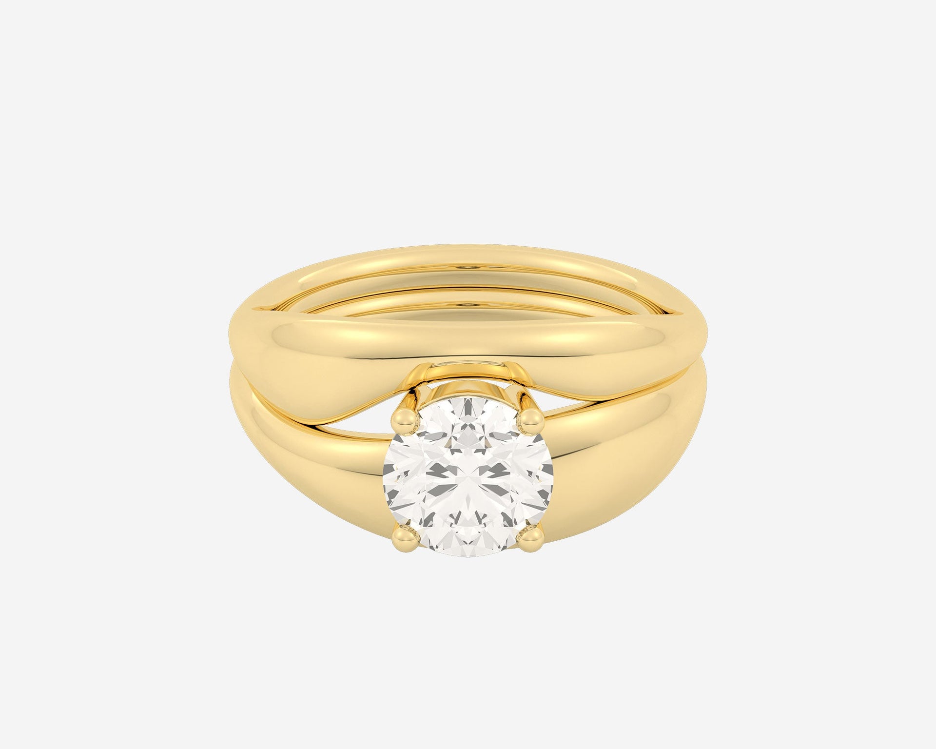 The Embrace Solitaire Set — Round