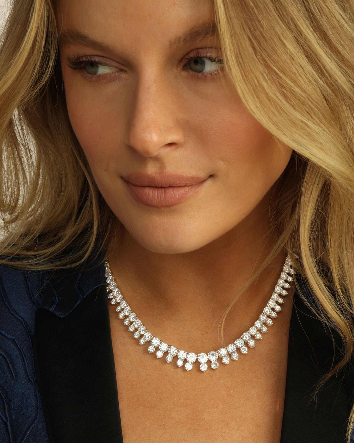 she-is-an-icon-riviera-tennis-necklace-16-inch-in-gold-and-white-diamondettes