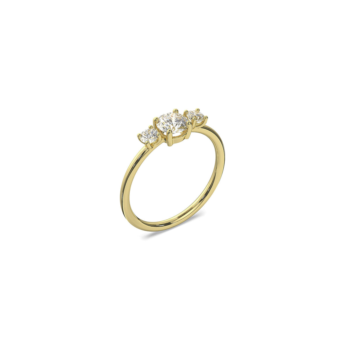 TRILOGY DIAMOND RING 0.5ct