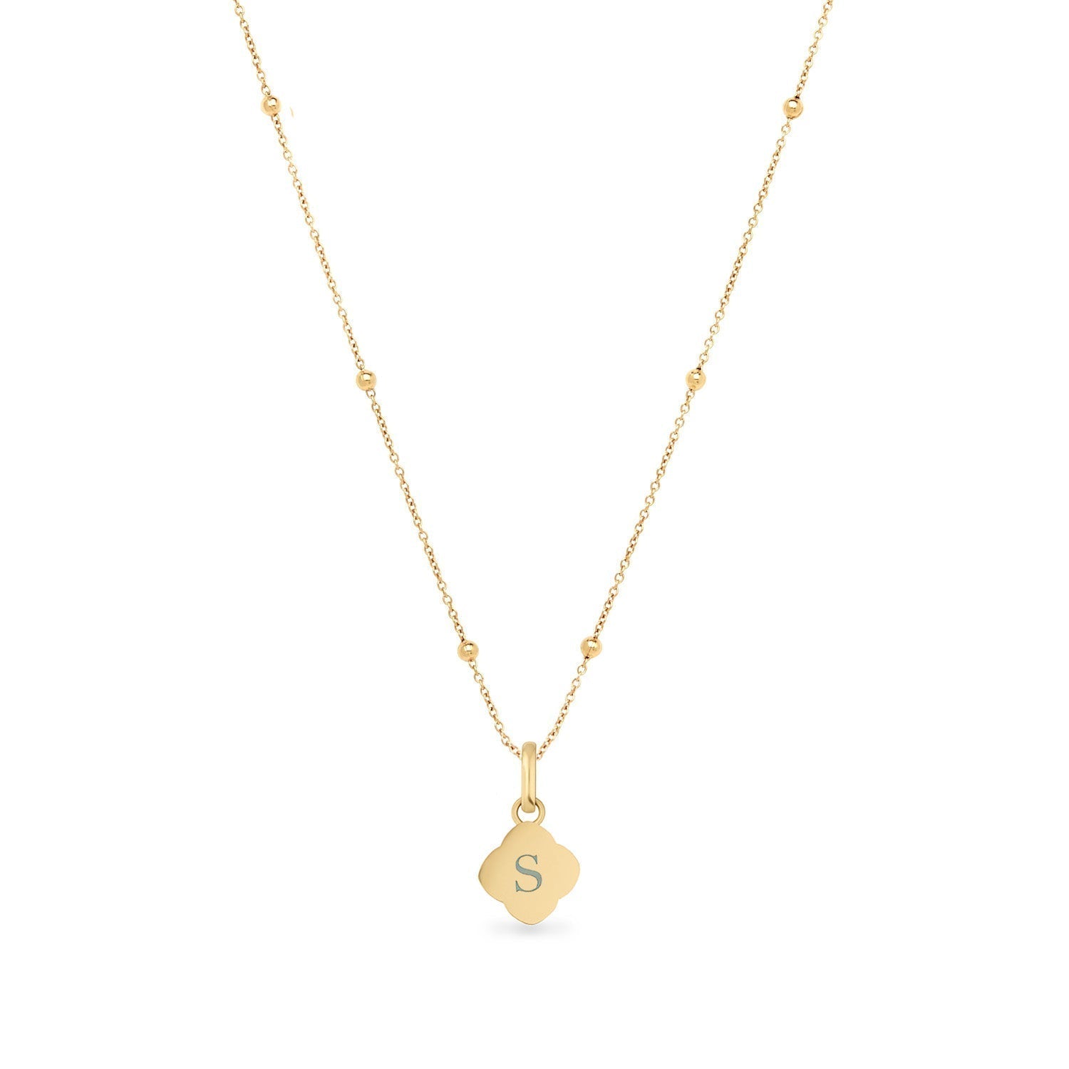 Pearl Clover Necklace (Gold)