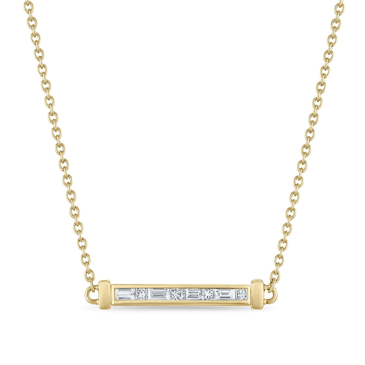Essentials Single Bar Spinning Necklace