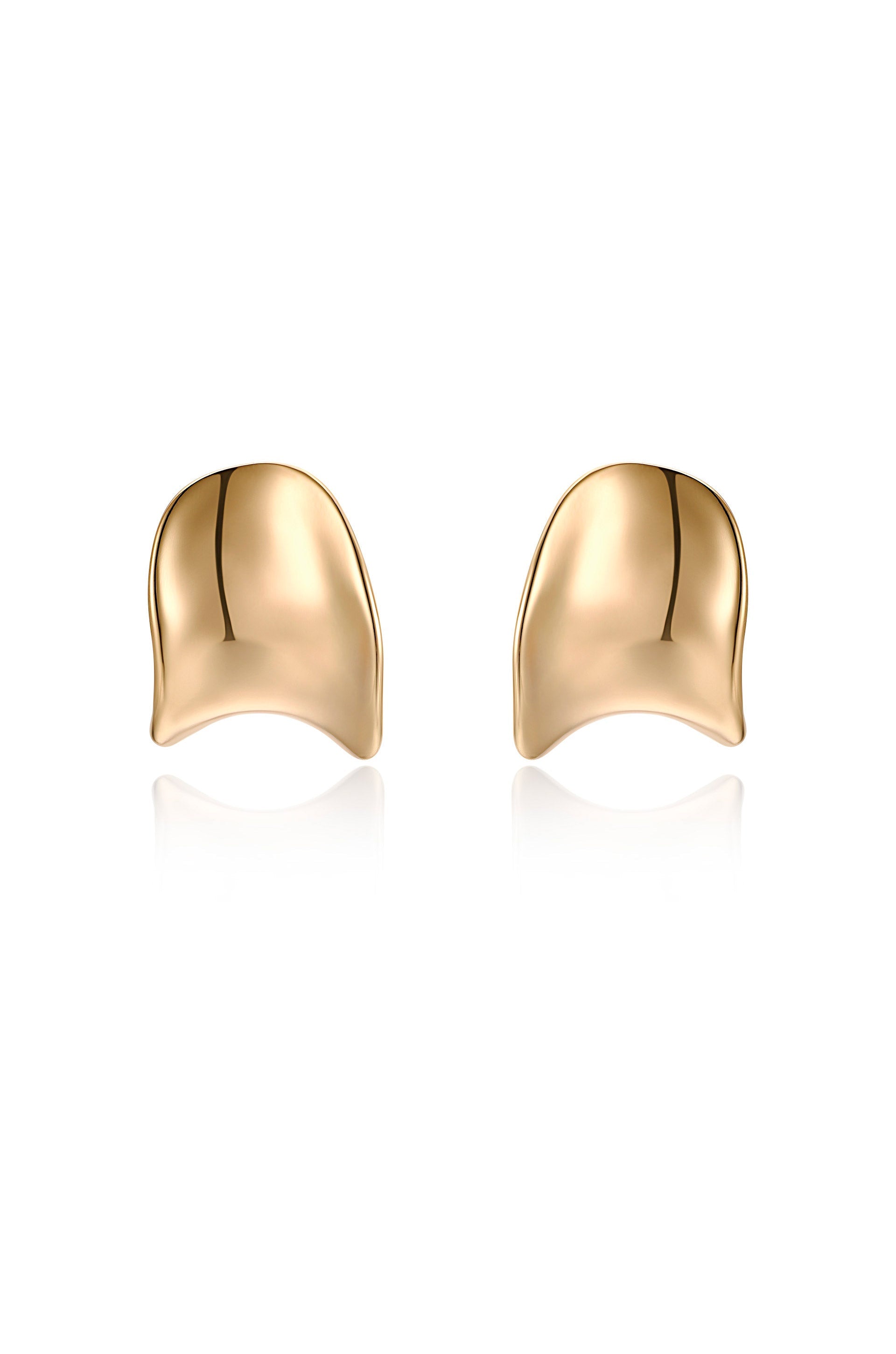 Curved Stud Earrings