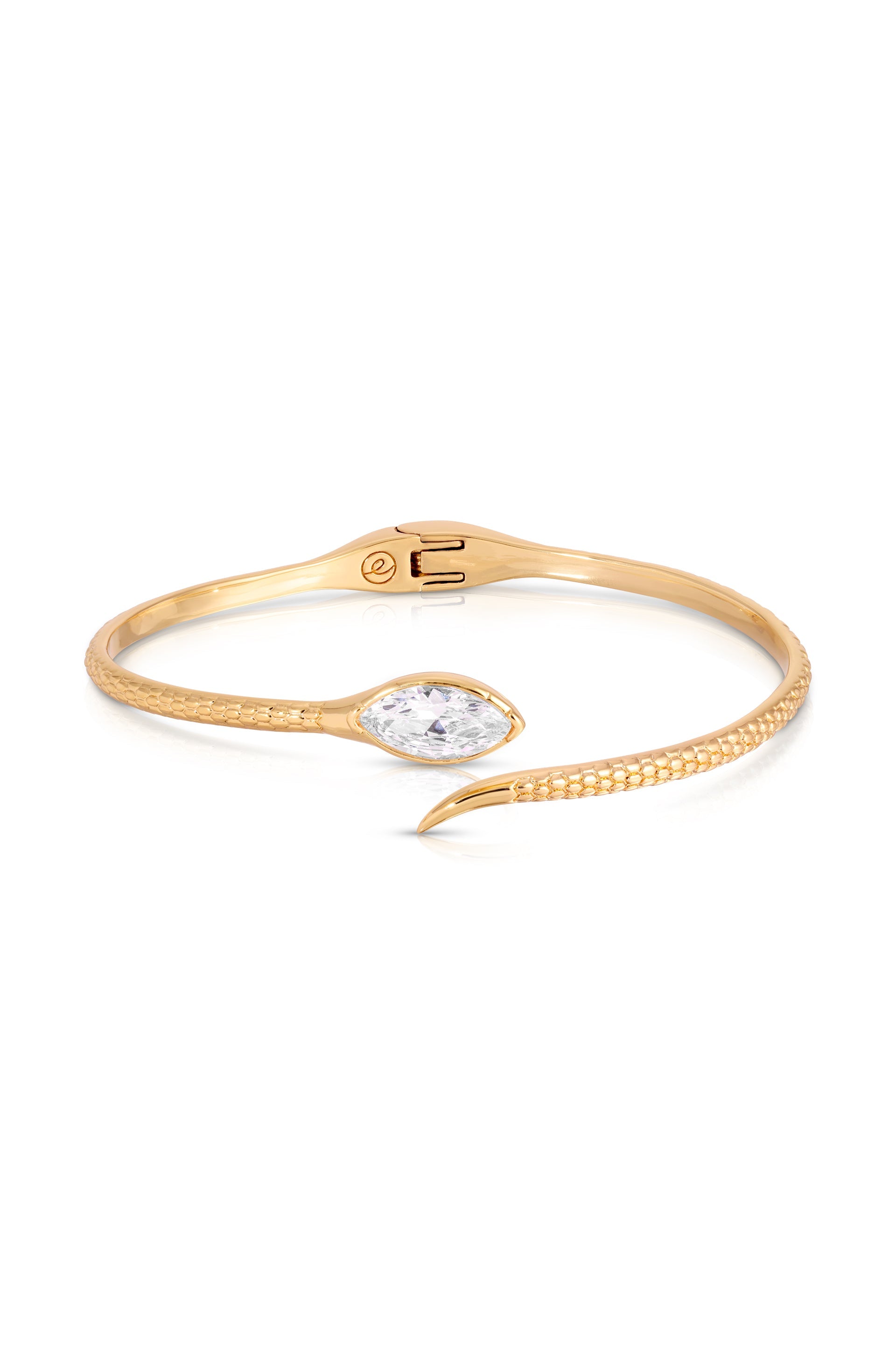 Marquise Snake Cuff Bracelet