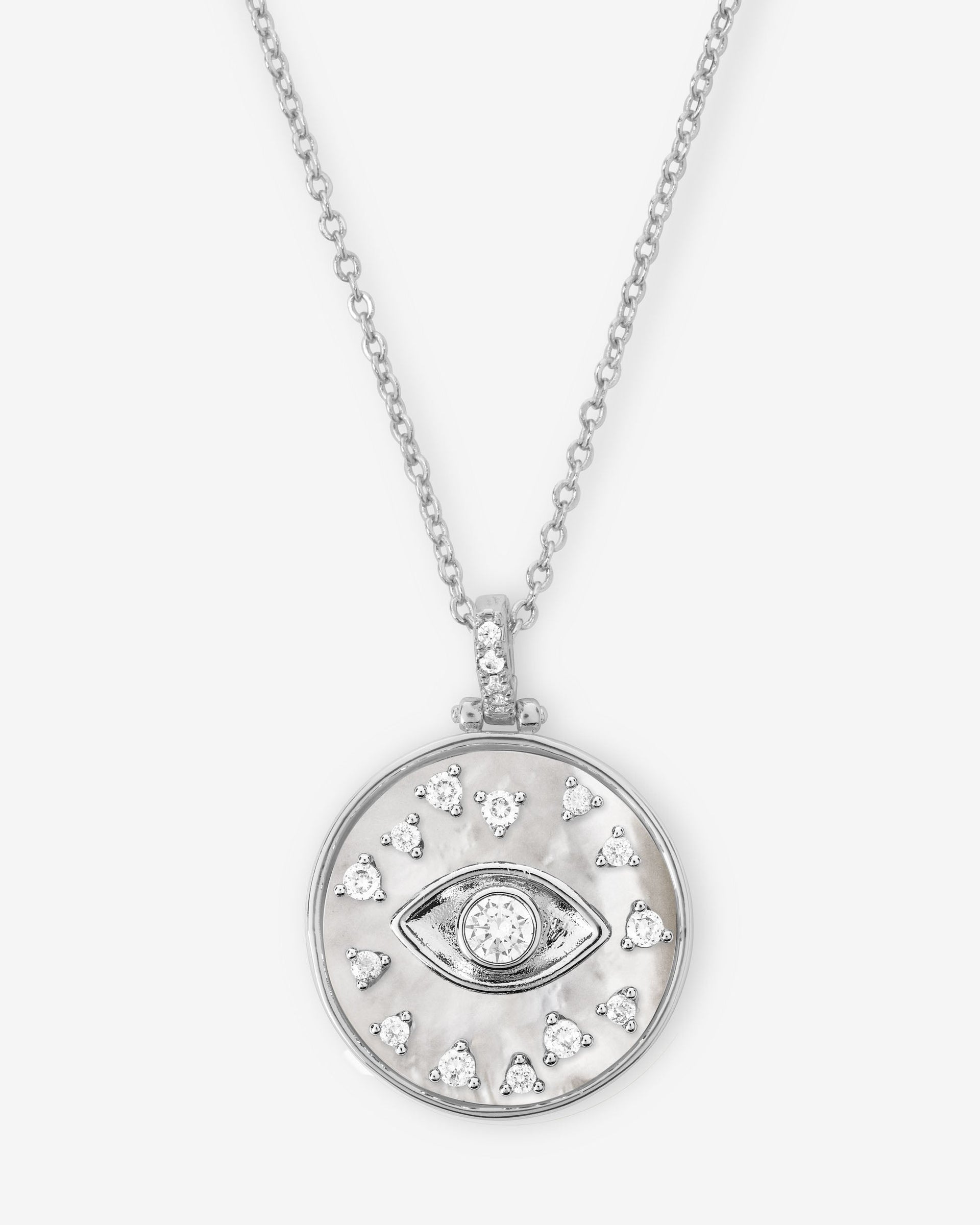 evil-eye-medallion-necklace-in-silver-and-white-diamondettes