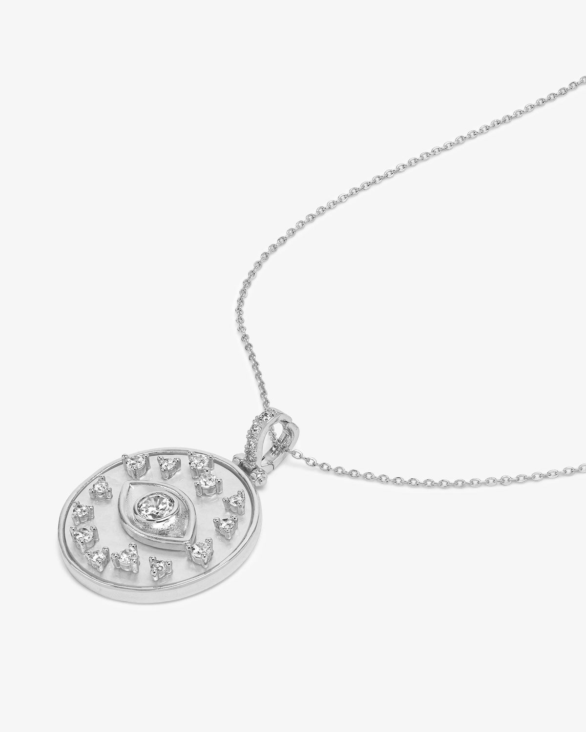 evil-eye-medallion-necklace-in-silver-and-white-diamondettes