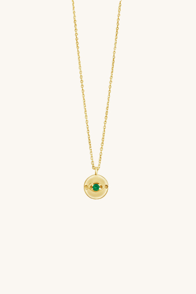 Evil Eye Necklace - Emerald