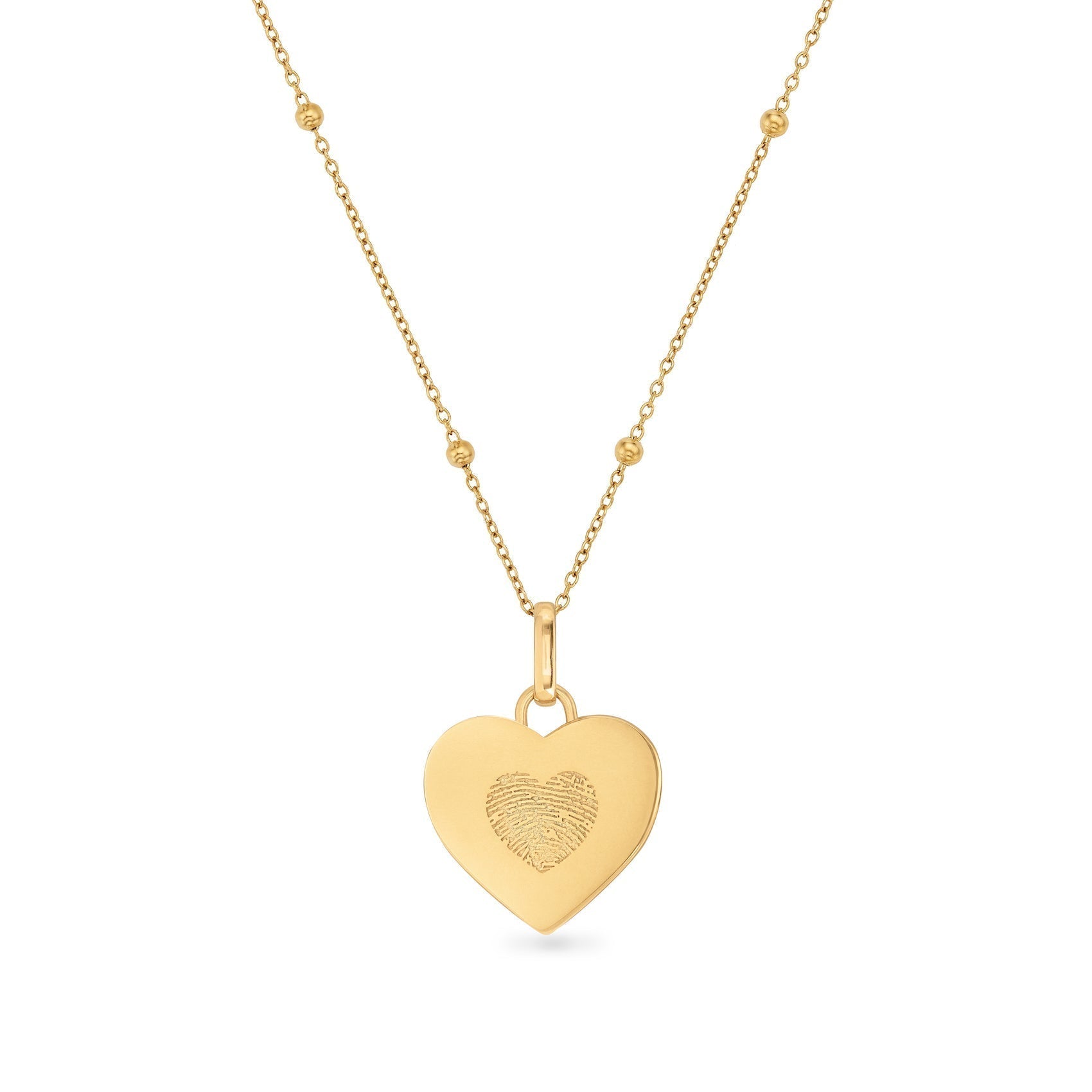 Uniquely Yours Fingerprint Heart Necklace Gift Set