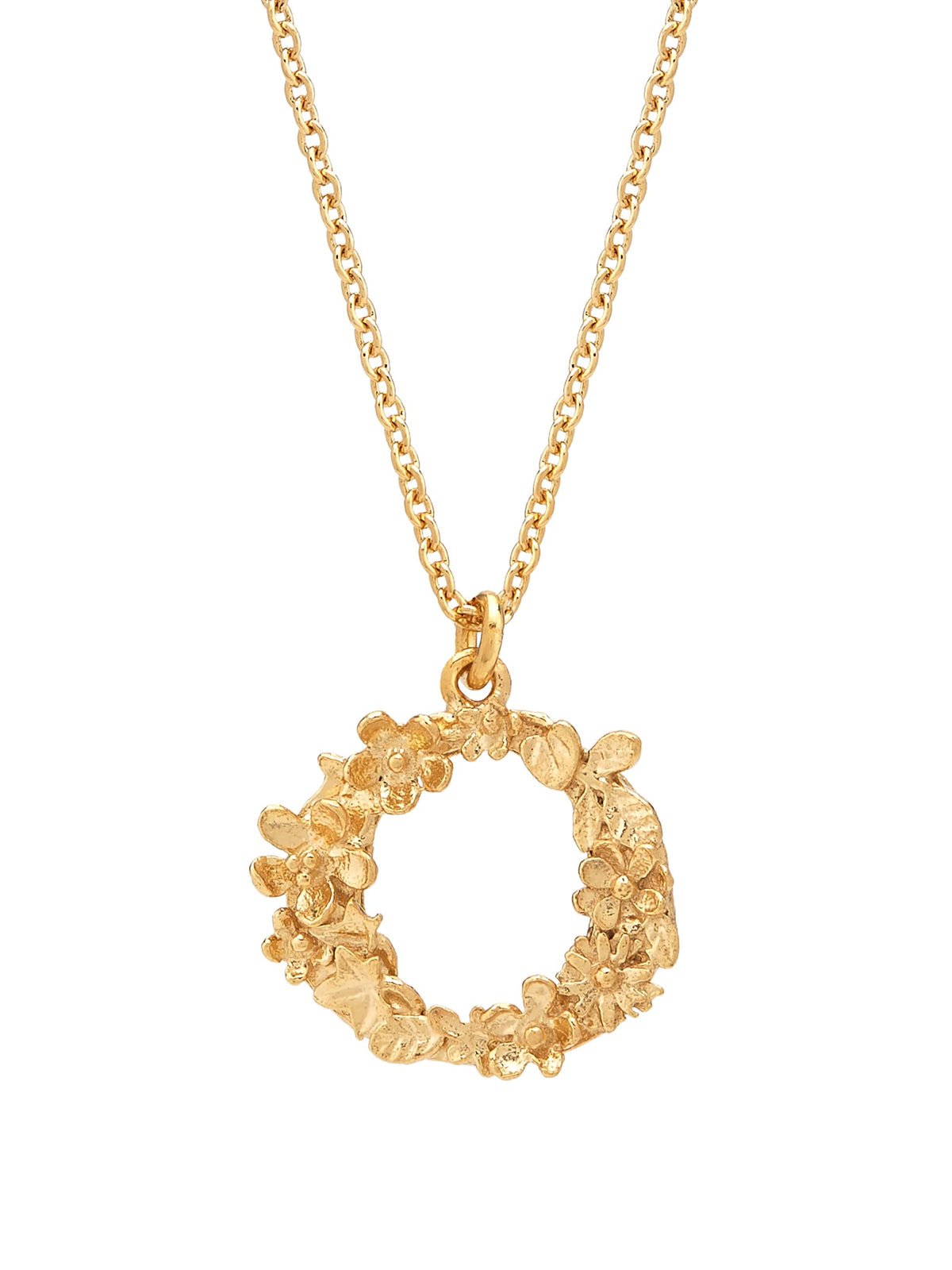 Floral Letter O Necklace