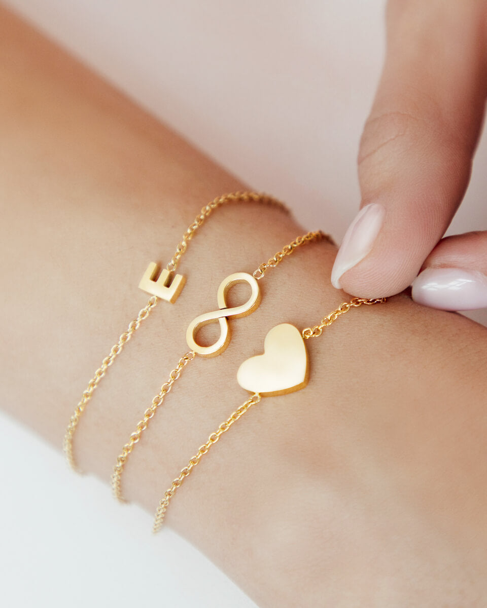 Little Luxe Heart Bracelet (Gold)