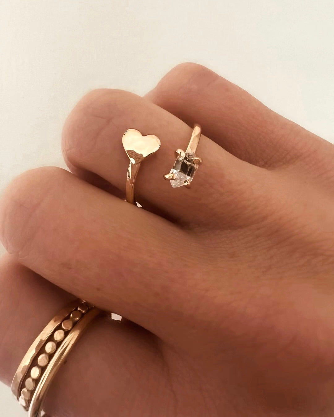 Herkimer Heart Ring