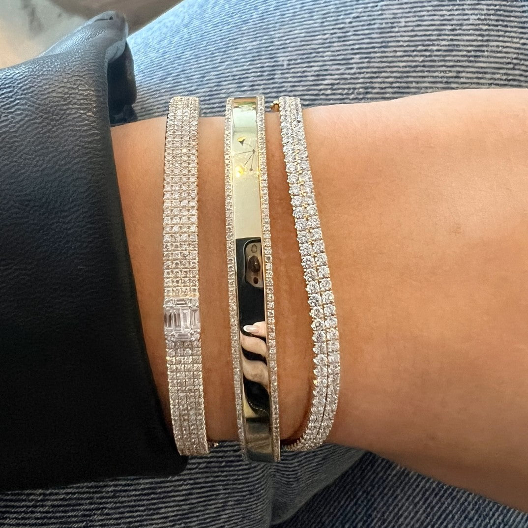 Diamond Wave Bangle