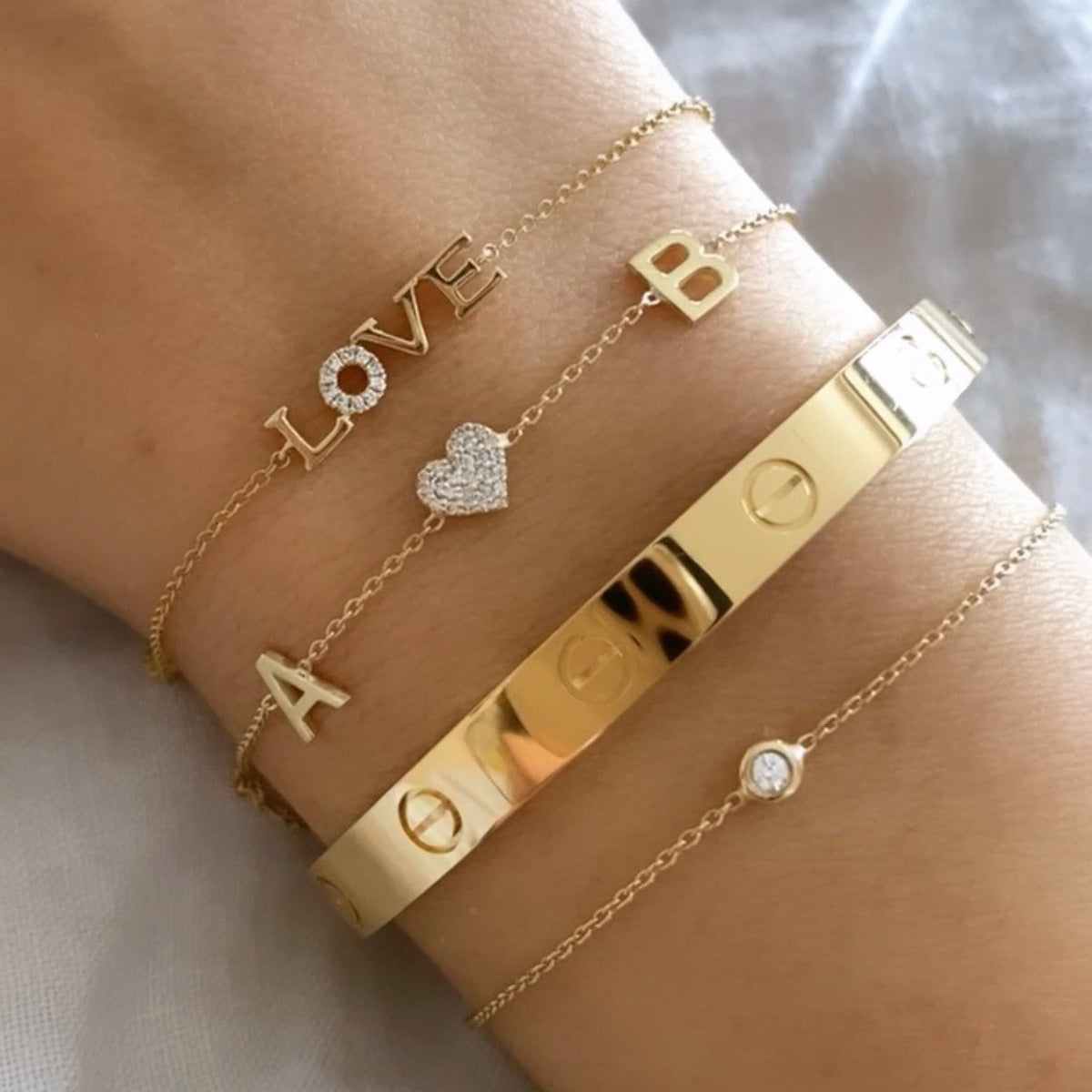 Diamond Bezel Bracelet