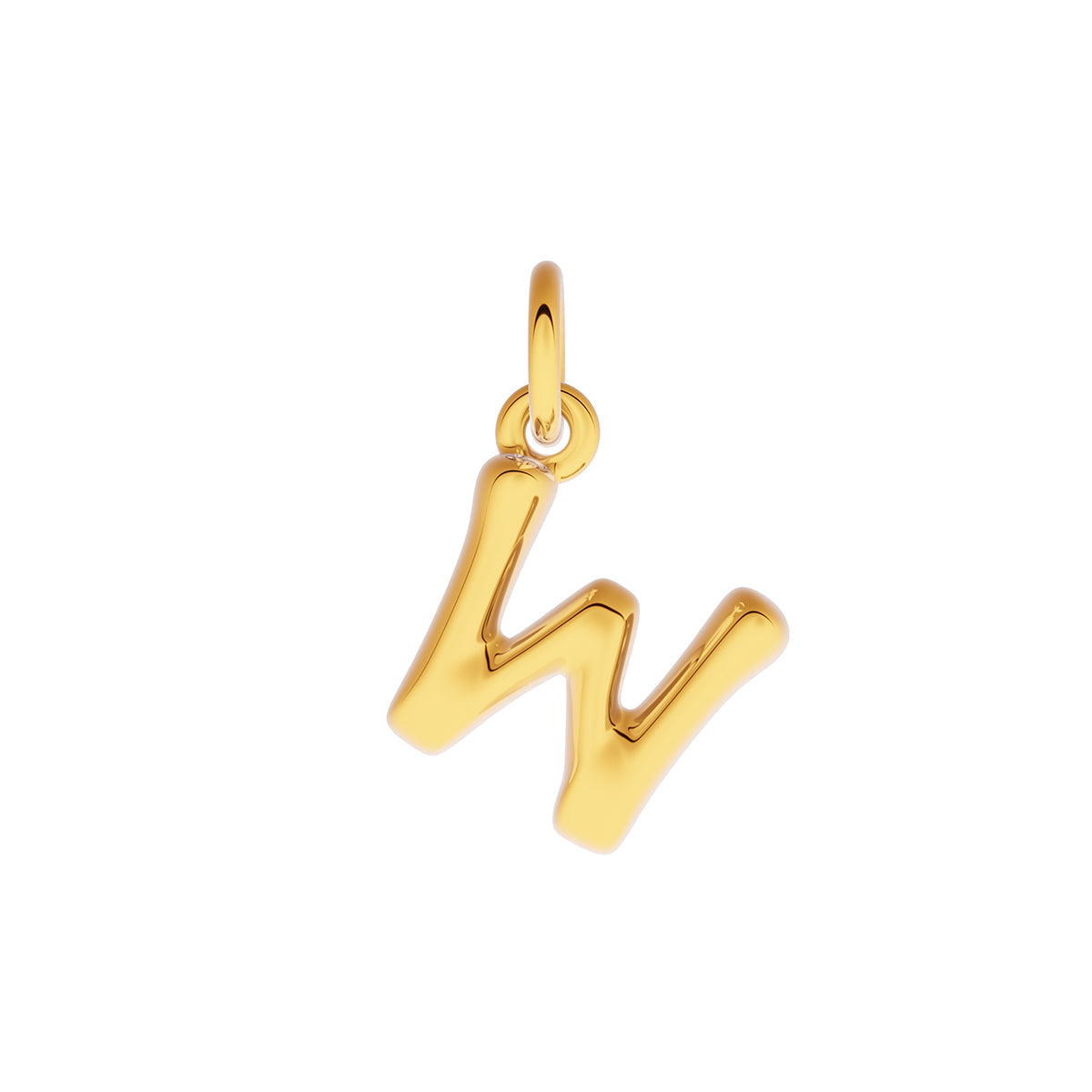 Fine Molten Initial Necklace (Gold)