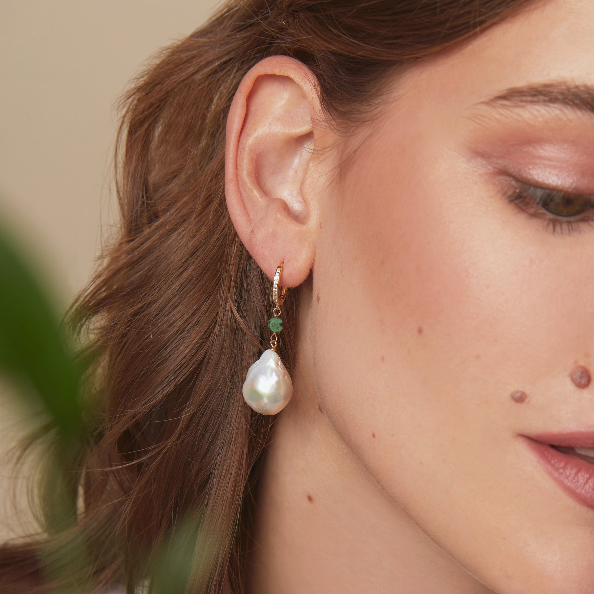 Annette Pearl Earrings Gold