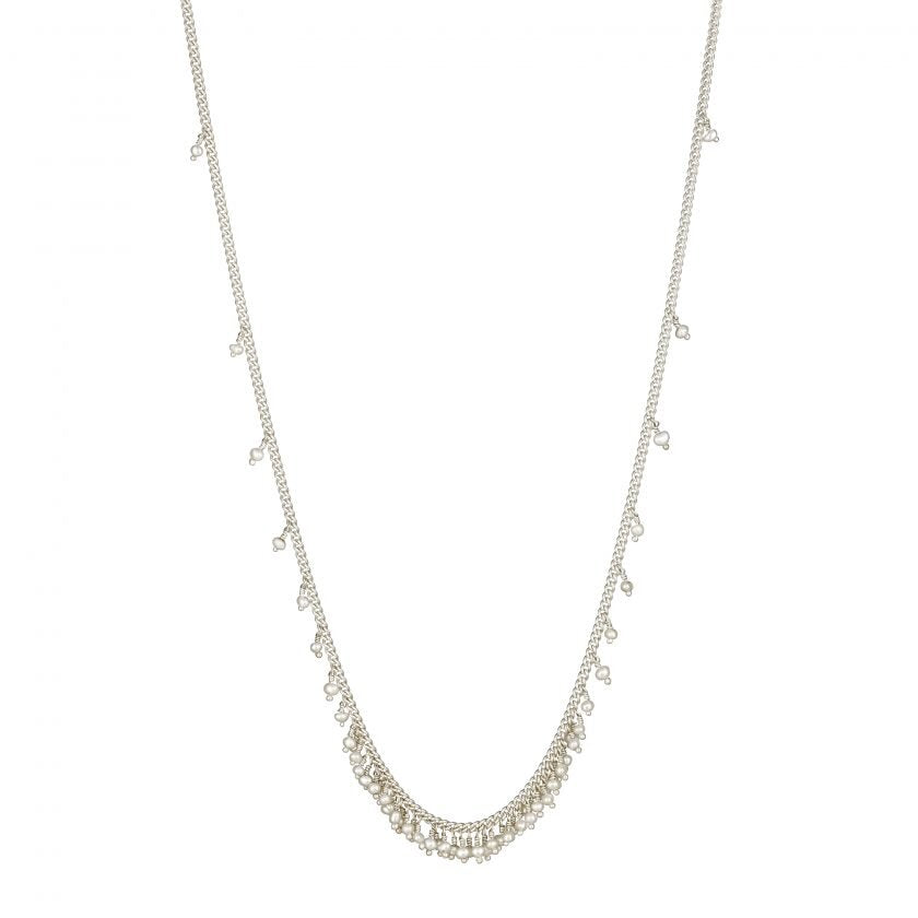 graduated-row-pearl-chain-necklace