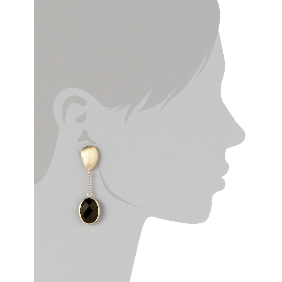 Jeanne Smoky Drop Earrings