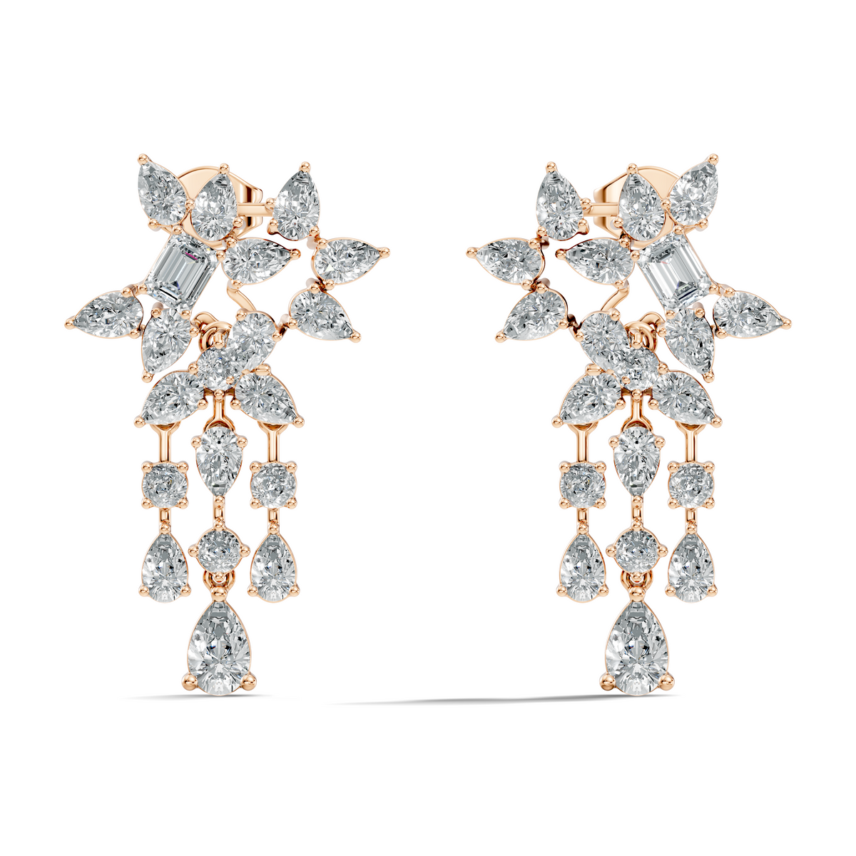 0.60Ct Round-Cut Lab-grown Diamond Studs in 14K White Gold