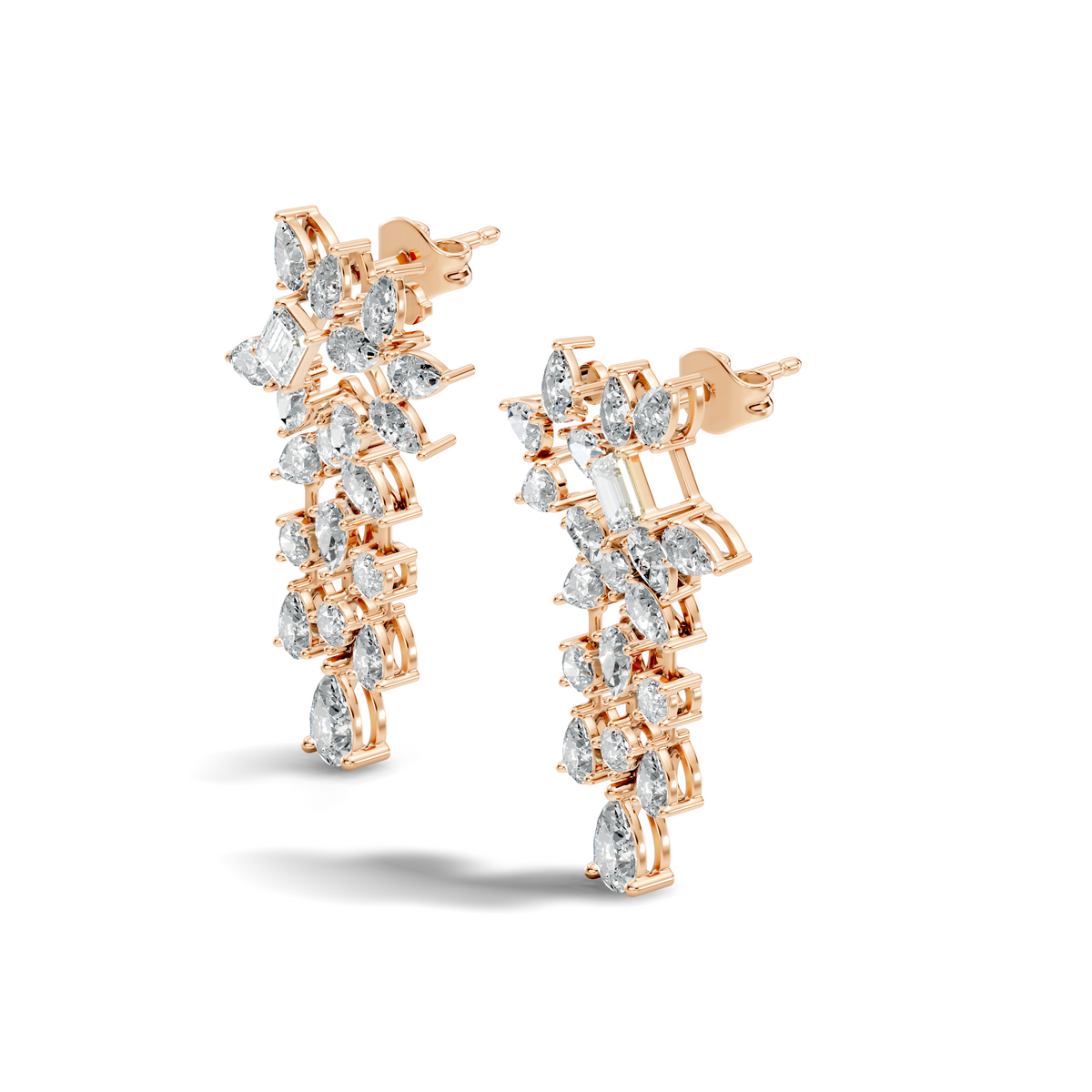 0.60Ct Round-Cut Lab-grown Diamond Studs in 14K White Gold