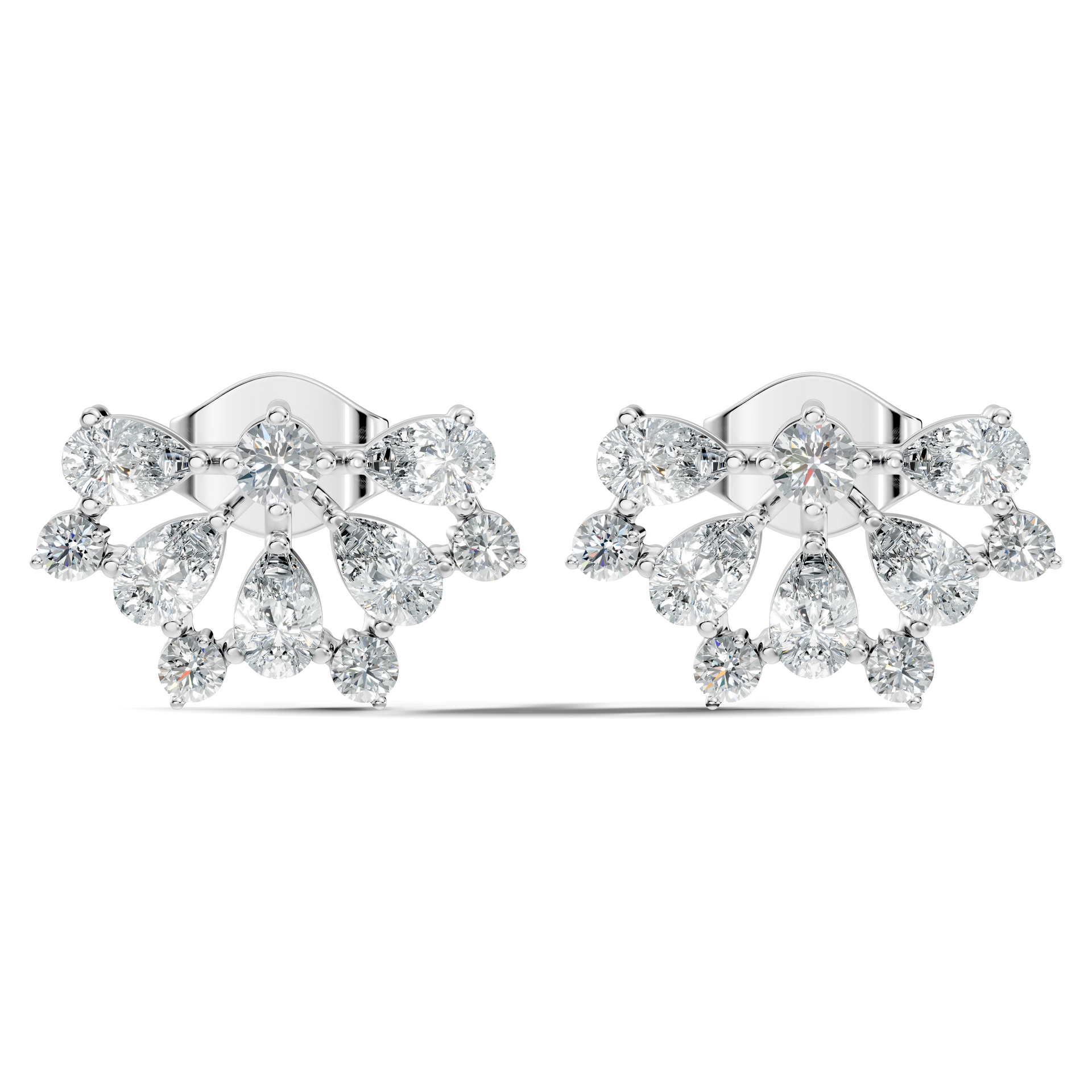 Marquise-Cut Lab-grown Diamond Earrings in 14K Gold