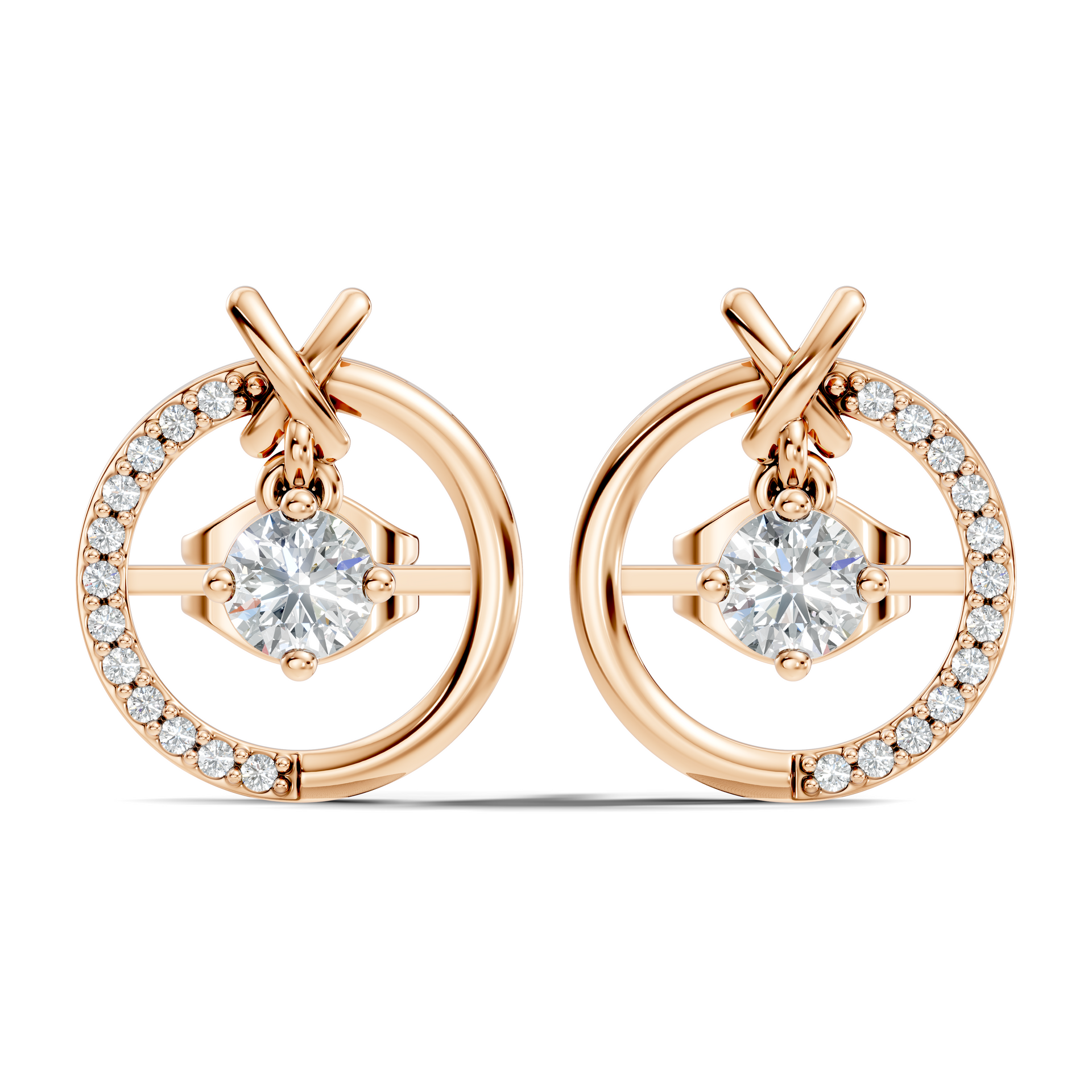 3.24Ct Marquise-Cut Lab-grown Diamond Stud Earrings in 14K White Gold