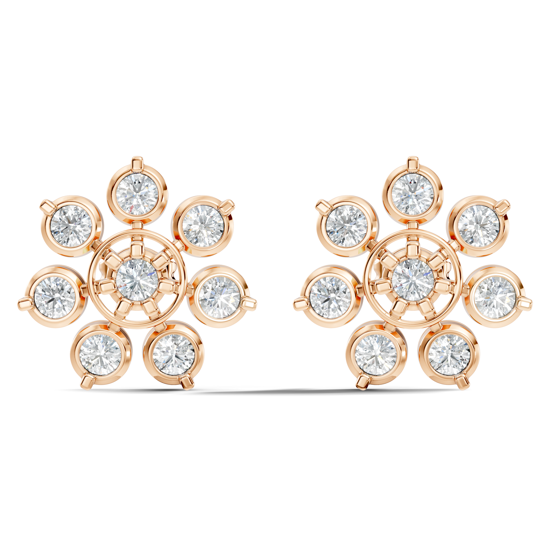 3.66Ct Marquise-Cut Lab-grown Diamond Vintage Earrings in 14K Gold