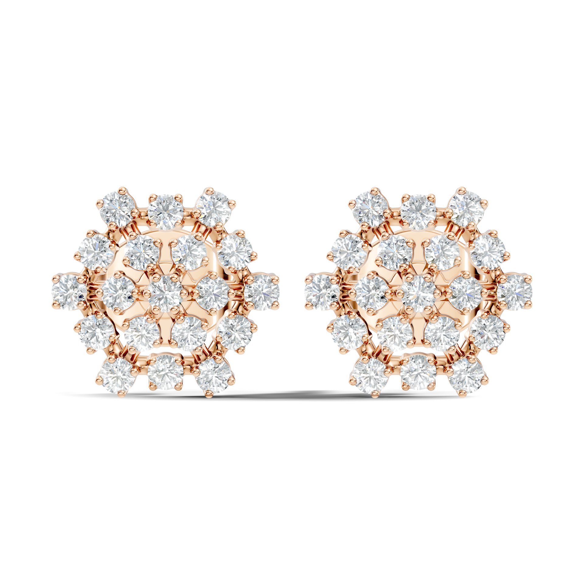 Round-Cut Lab-grown Diamond Stud Studs in 14K White Gold