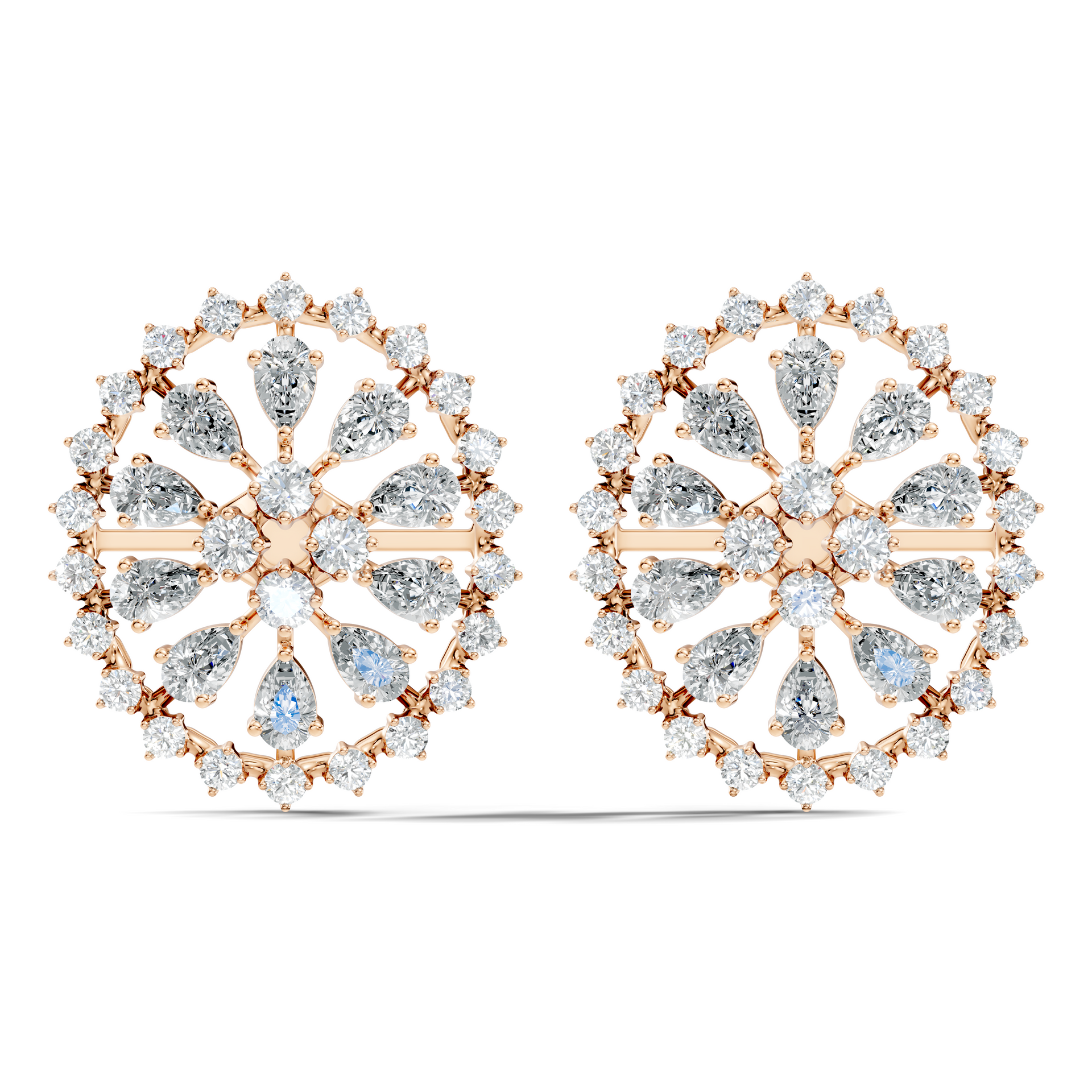 Round-Cut Lab-grown Diamond Stud Studs in 14K White Gold