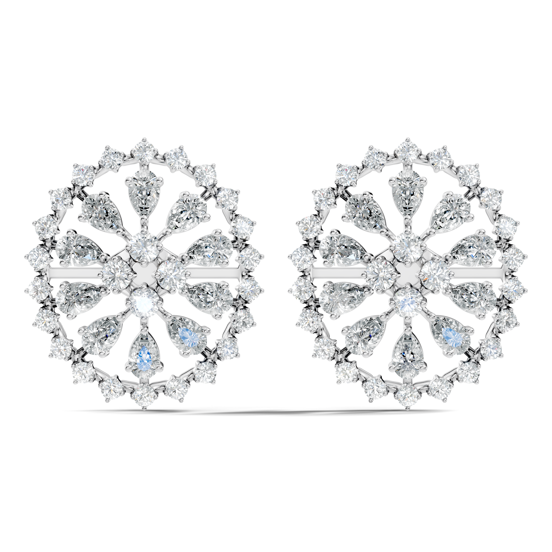 Round-Cut Lab-grown Diamond Stud Studs in 14K White Gold
