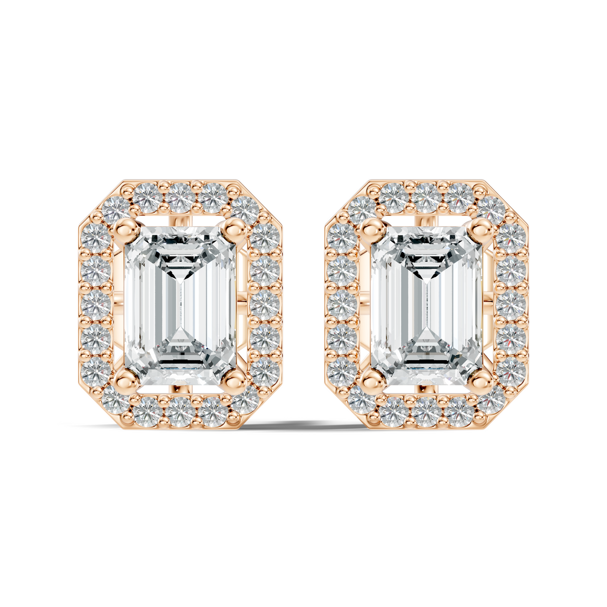 1.68Ct Marquise-Cut Lab-grown and Natural Diamond Vintage Earrings in 10K Yellow Gold