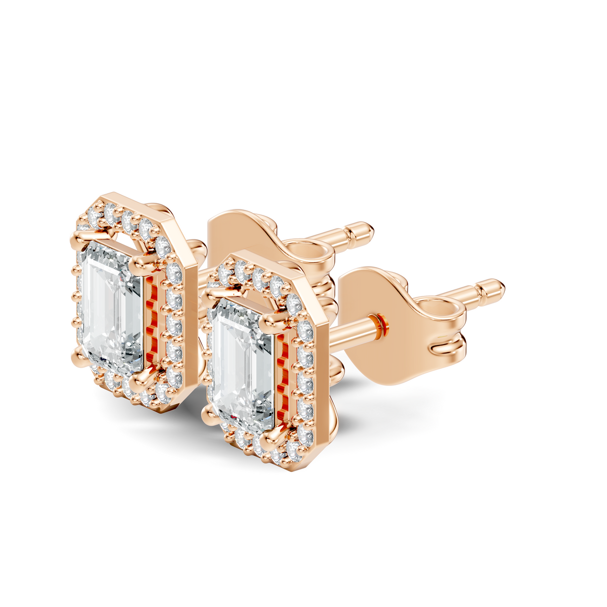 1.68Ct Marquise-Cut Lab-grown and Natural Diamond Vintage Earrings in 10K Yellow Gold