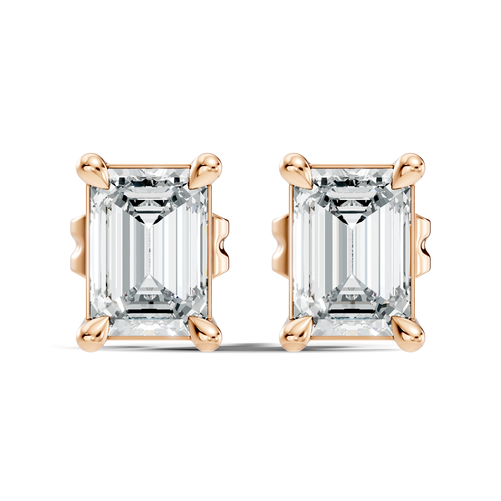 1.68Ct Marquise-Cut Lab-grown and Natural Diamond Vintage Earrings in 10K Yellow Gold