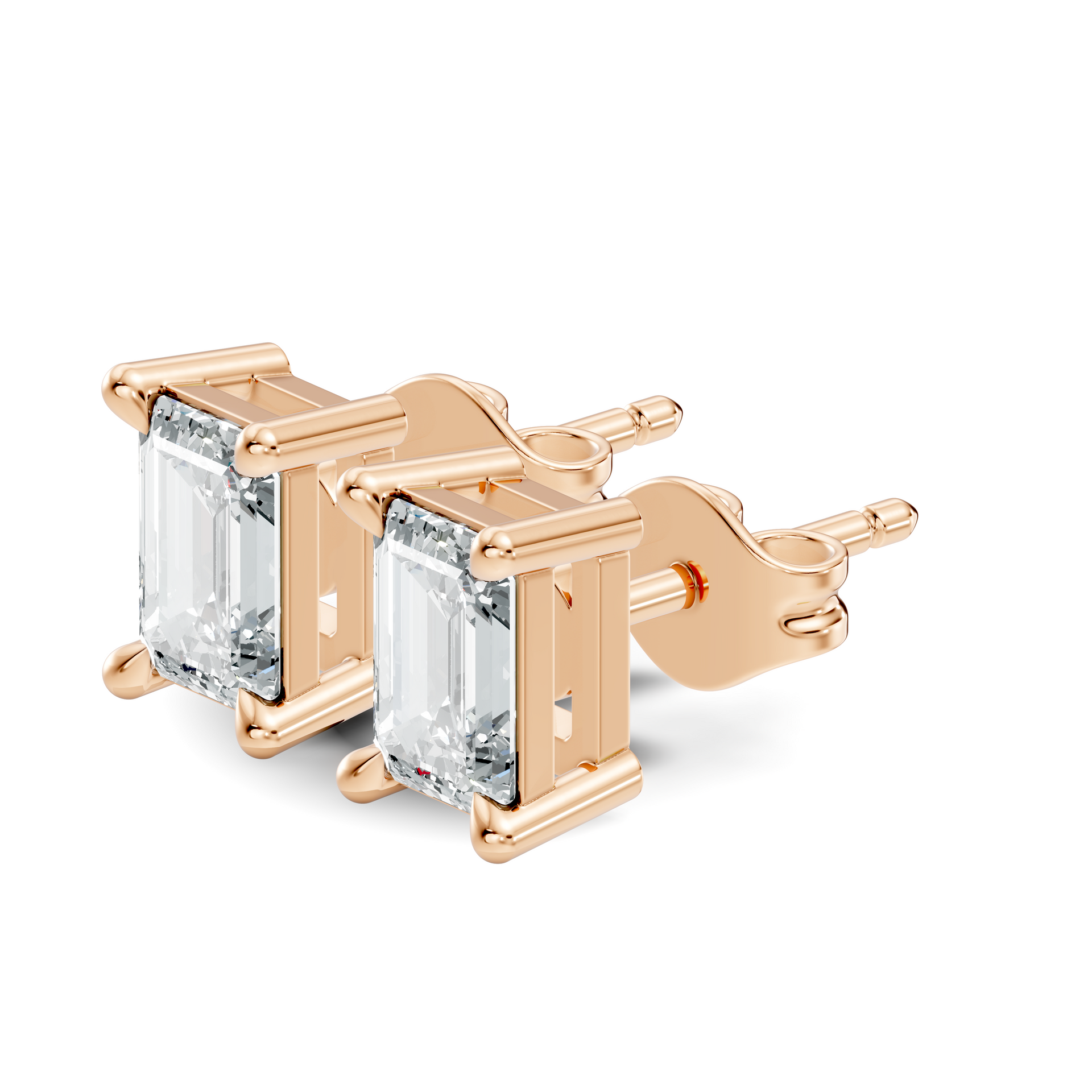 1.68Ct Marquise-Cut Lab-grown and Natural Diamond Vintage Earrings in 10K Yellow Gold