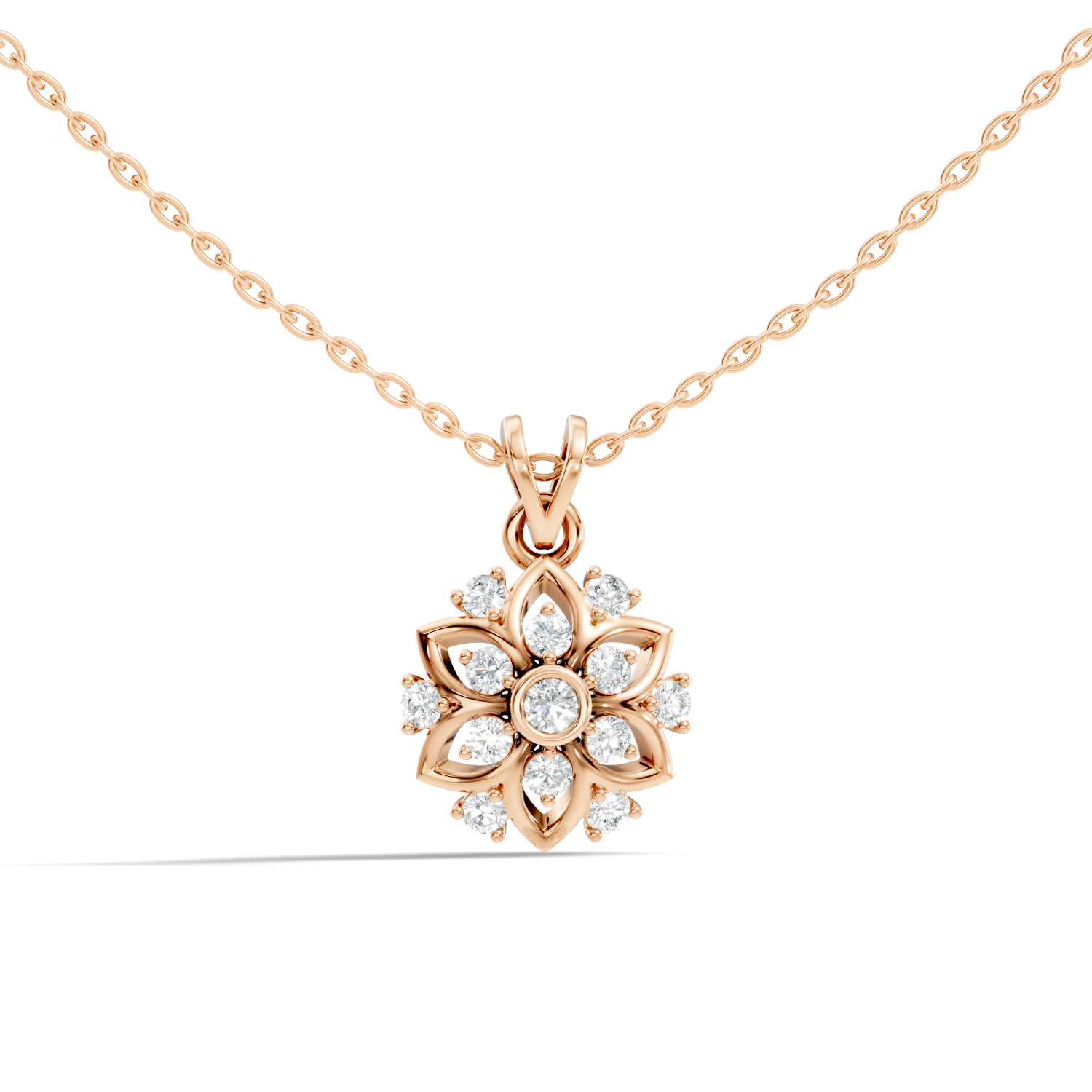 Lab-grown Diamond Pendant in 10K Yellow Gold