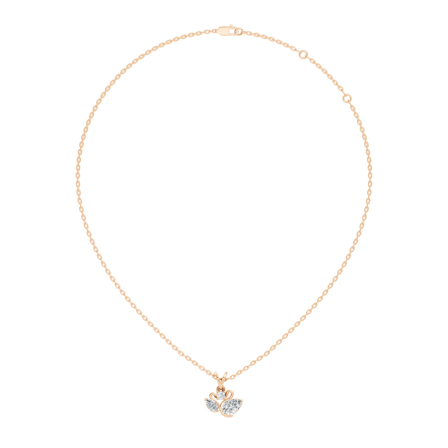 1.52Ct Pear-Cut Lab-grown Diamond Pendant in 10K White Gold