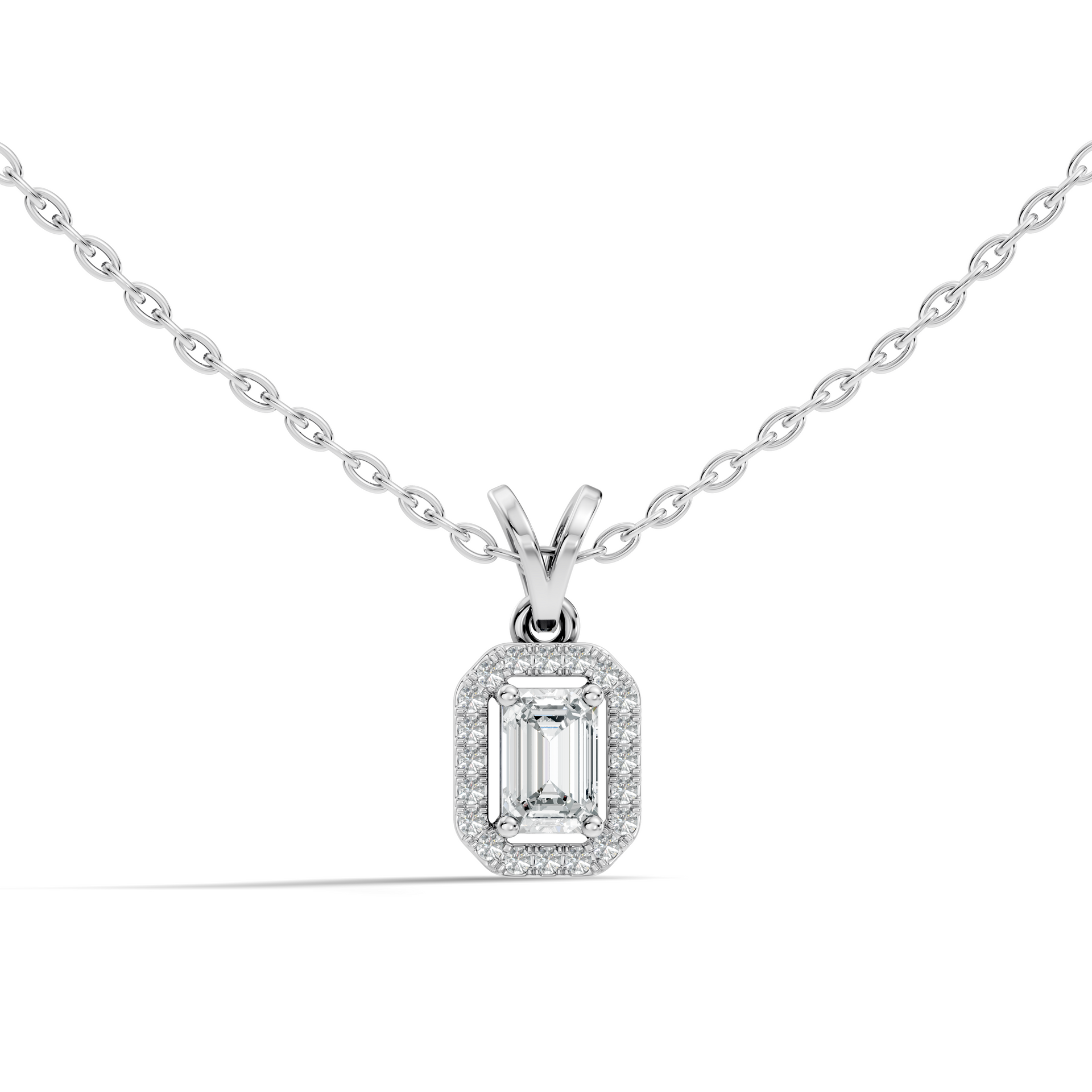 1.52Ct Pear-Cut Lab-grown Diamond Pendant in 10K White Gold