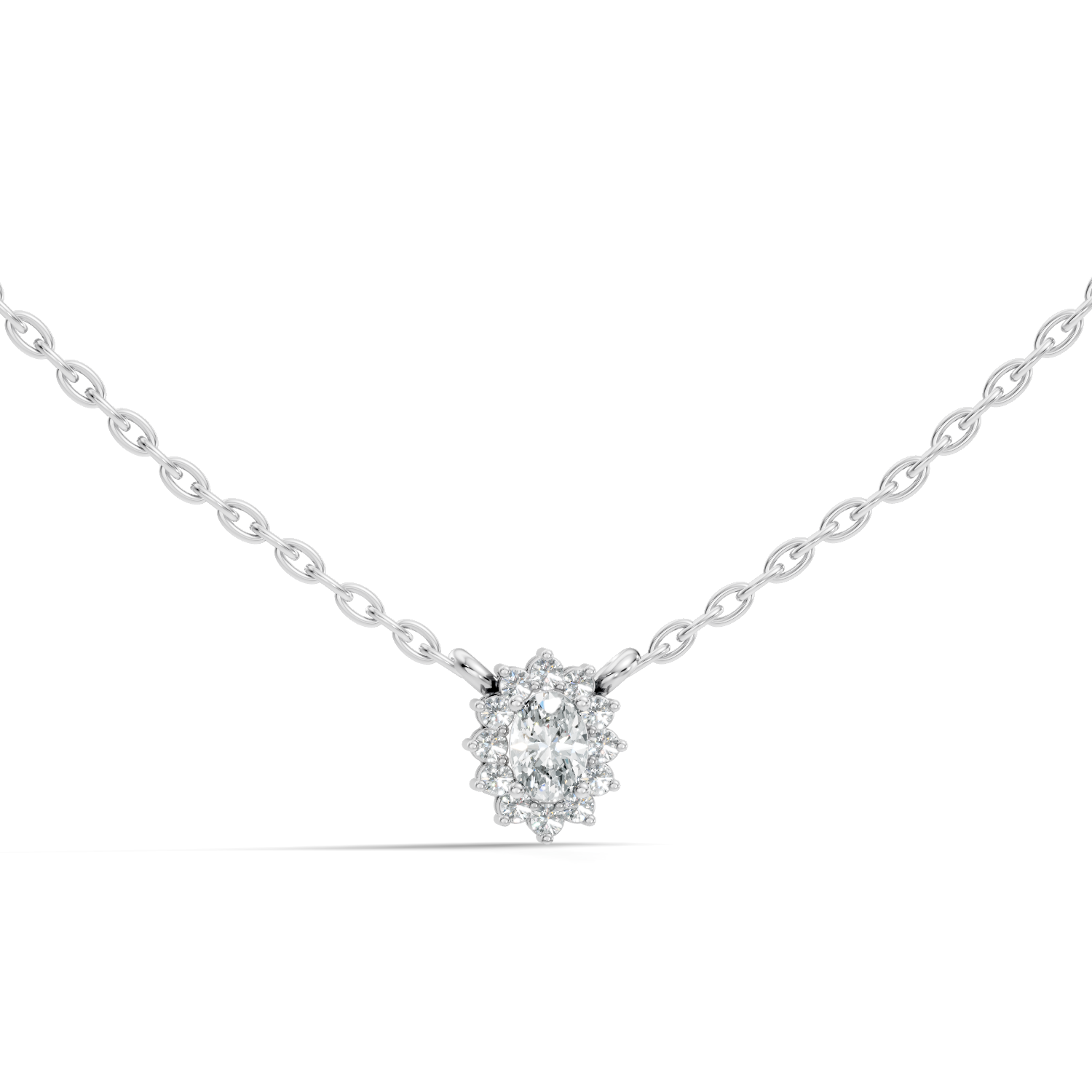 Round-Cut Lab-grown Diamond Pendant in 10K Rose Gold