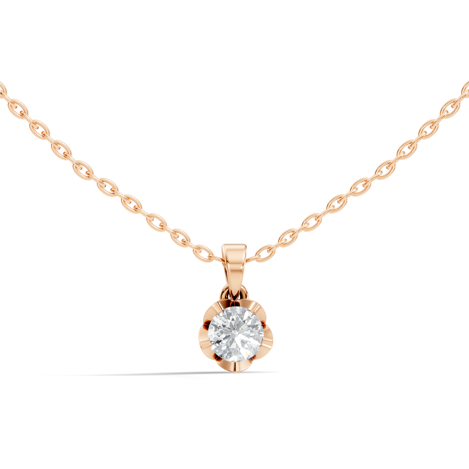 0.79Ct Pear-Cut Lab-grown Diamond Pendant in 10K White Gold