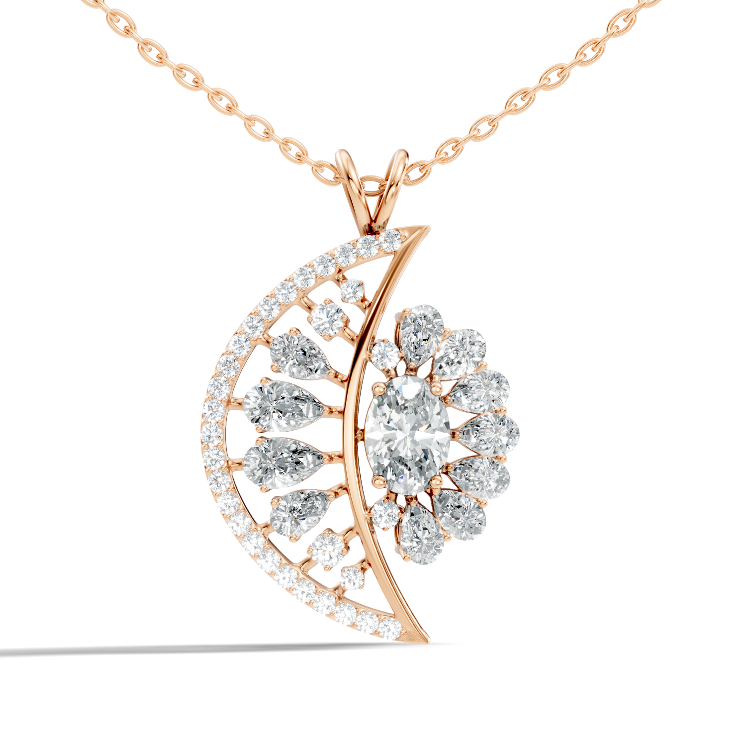 5.11Ct Radiant-Cut Lab-grown and Labgrown Diamond Vintage Pendant in 10K Rose Gold