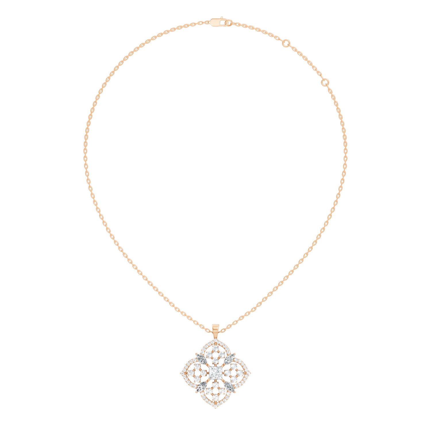 5.11Ct Radiant-Cut Lab-grown and Labgrown Diamond Vintage Pendant in 10K Yellow Gold