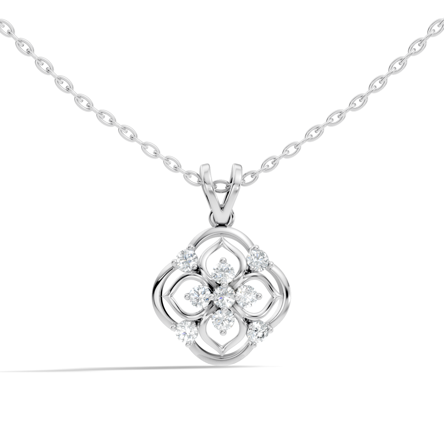 Lab-grown Diamond Pendant in 10K Yellow Gold