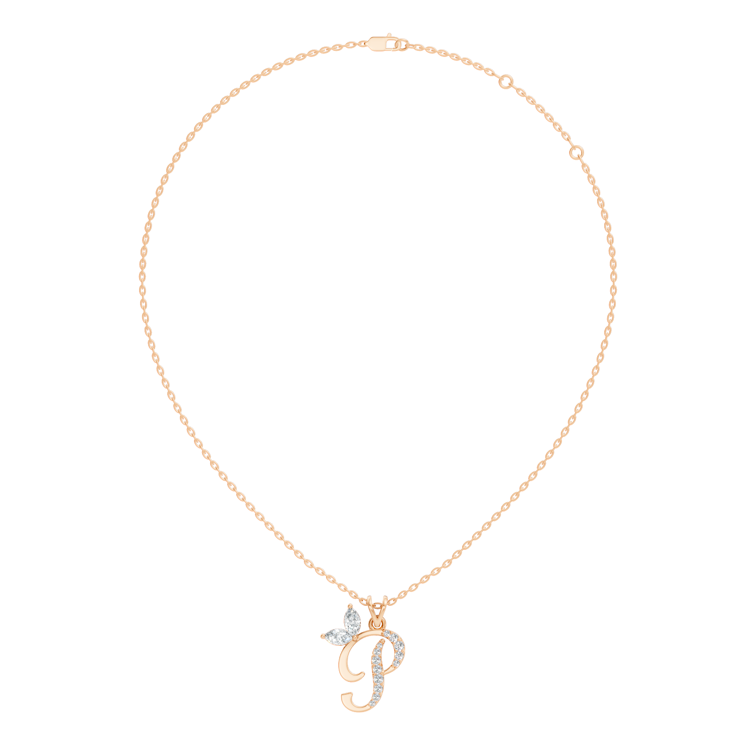 Round-Cut Lab-grown Diamond Pendant in 14K Gold