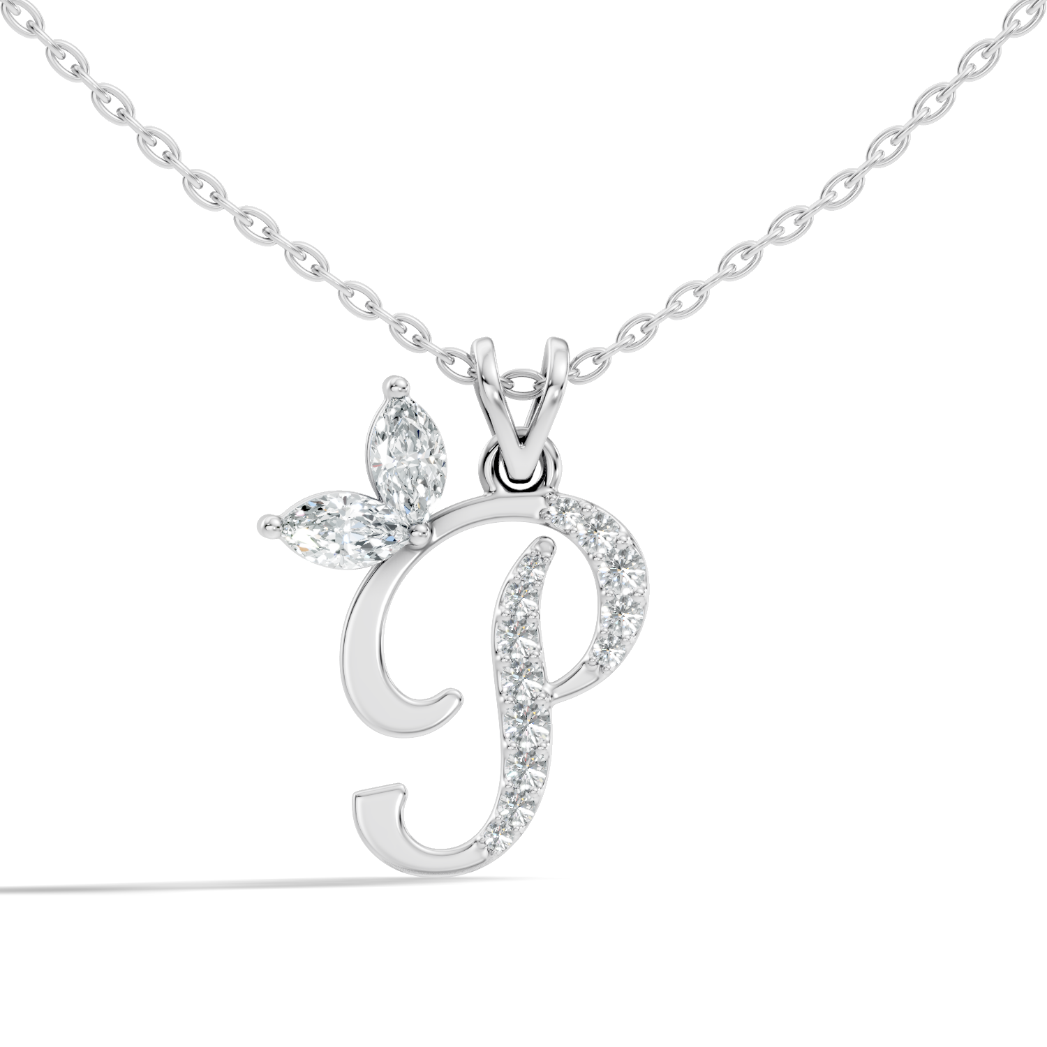 Round-Cut Lab-grown Diamond Pendant in 14K Gold